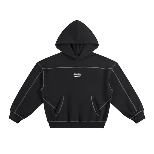 Contrast Fleecy Hoodie